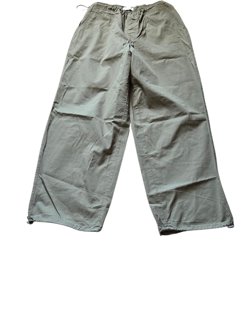 PacSun Women's Wide-Leg Cargo Pants in Olive